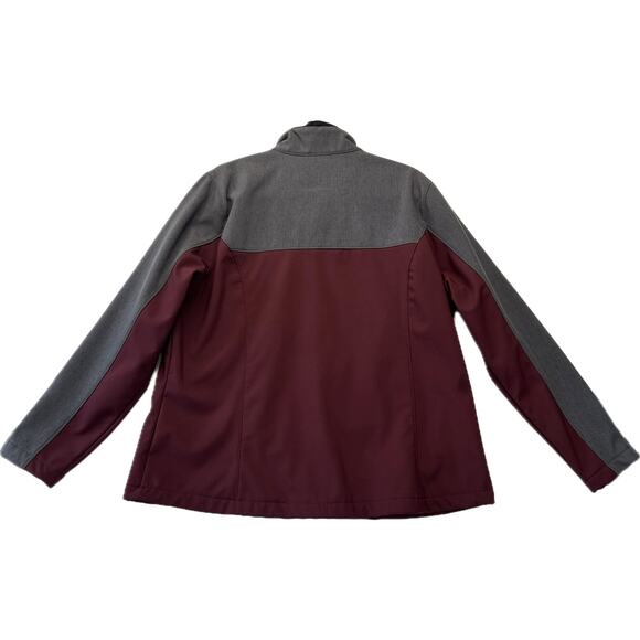 ROPER PCD Softshell Technical Jacket Women's Size 1X Wine Gray Western NWOT - Picture 4 of 14